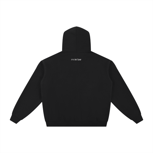 Black & Gray "He Reigns" Zip-Up Hoodie