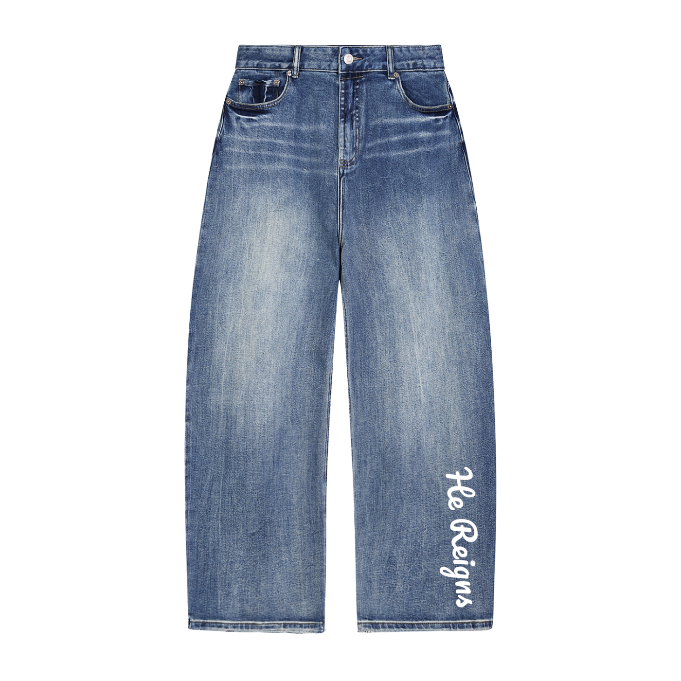 “He Reigns” Heavyweight Denim Jeans